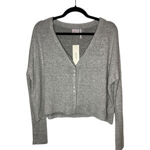 Urban Outfitters Out from Under Women’s Small Cardigan Sweater Gray Rayon NEW